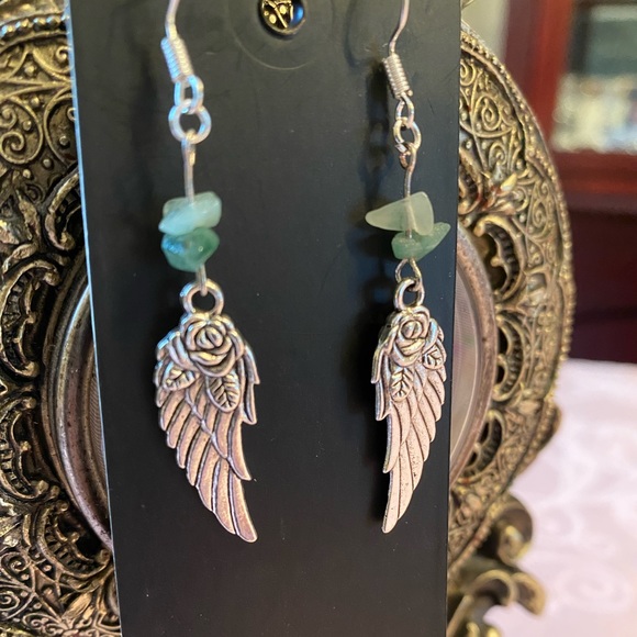 3 for 15. Handmade Wing and Rose Earrings - Picture 2 of 3